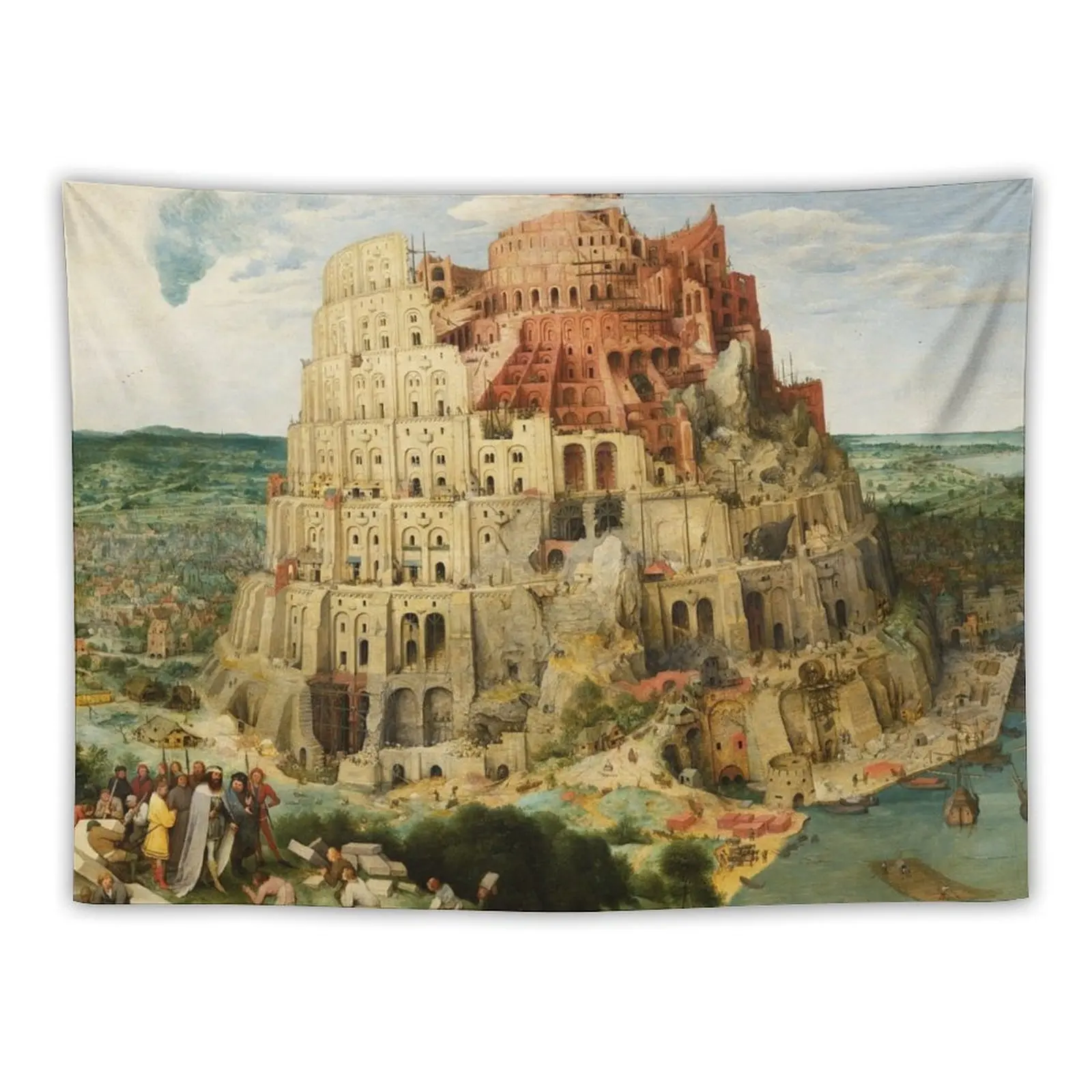 The Tower of Babel Tapestry Mushroom Wallpapers Home Decor Tapestry