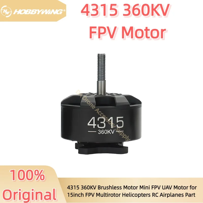 

Hobbywing оригинальный мультироторный 4315 360 кВ бесщеточный двигатель для гоночных самолетов 13-15 дюймов эффективные детали для дронов с дистанционным управлением