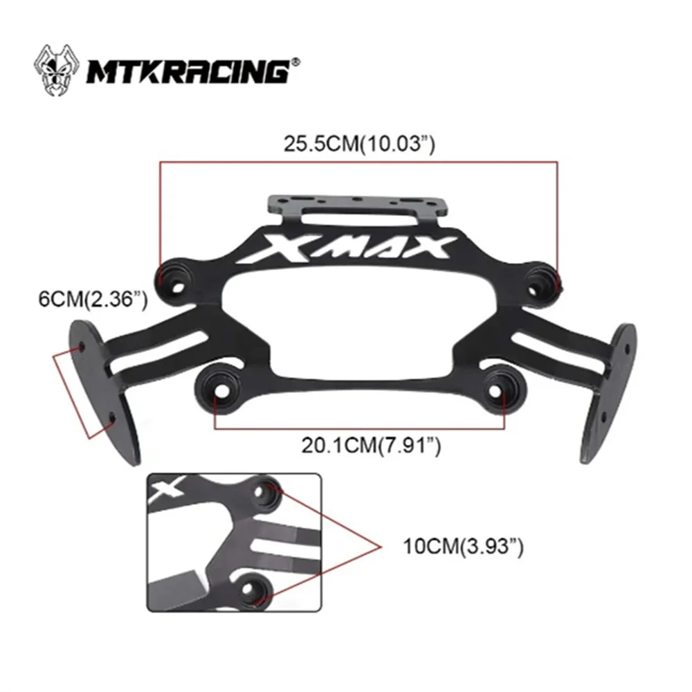 MTKRACING-Suporte de telefone móvel para motocicleta, espelho retrovisor, placa de navegação GPS, YAMAHA XMAX 2017-2022