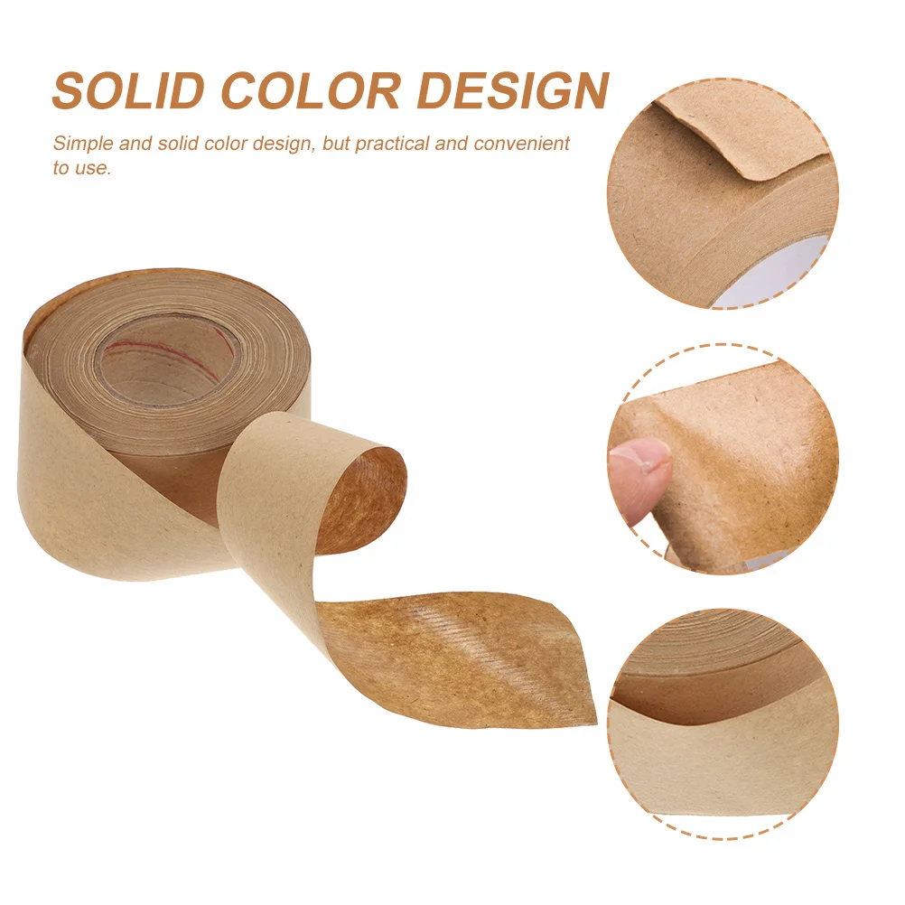 2 لفة مريحة من ورق الكرافت المنشط بالماء شريط عزل متعدد الوظائف ملحقات التعبئة والتغليف التصاق قوي قبالة الغبار #2