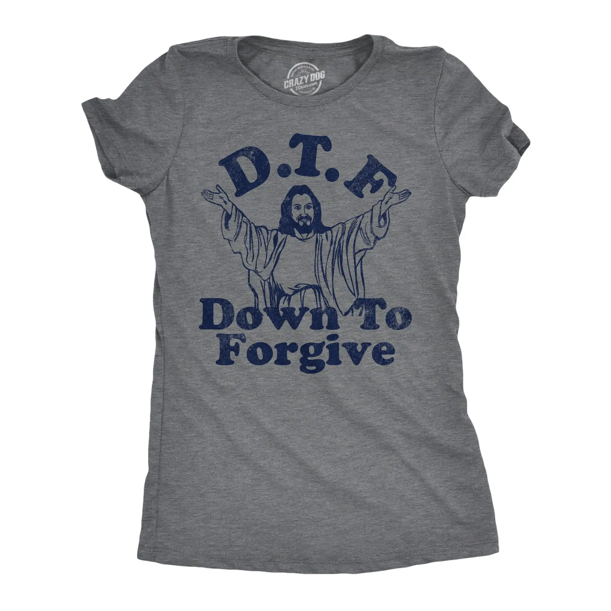 Dtf Down To Forgive God T Shirt Womens Easter Religion Church Gospel Funny Jesus Faith