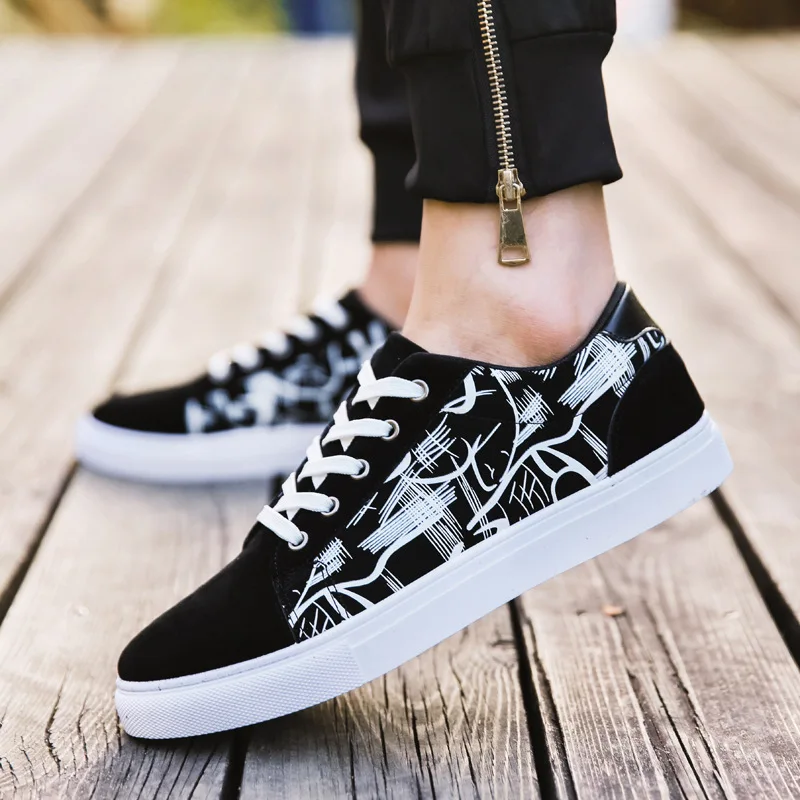 Men's Sneakers Fashion Canvas Shoes for Men Luxury Brand Platform Sneakers Male Casual Vulcanized Shoes Student Tenis Masculino