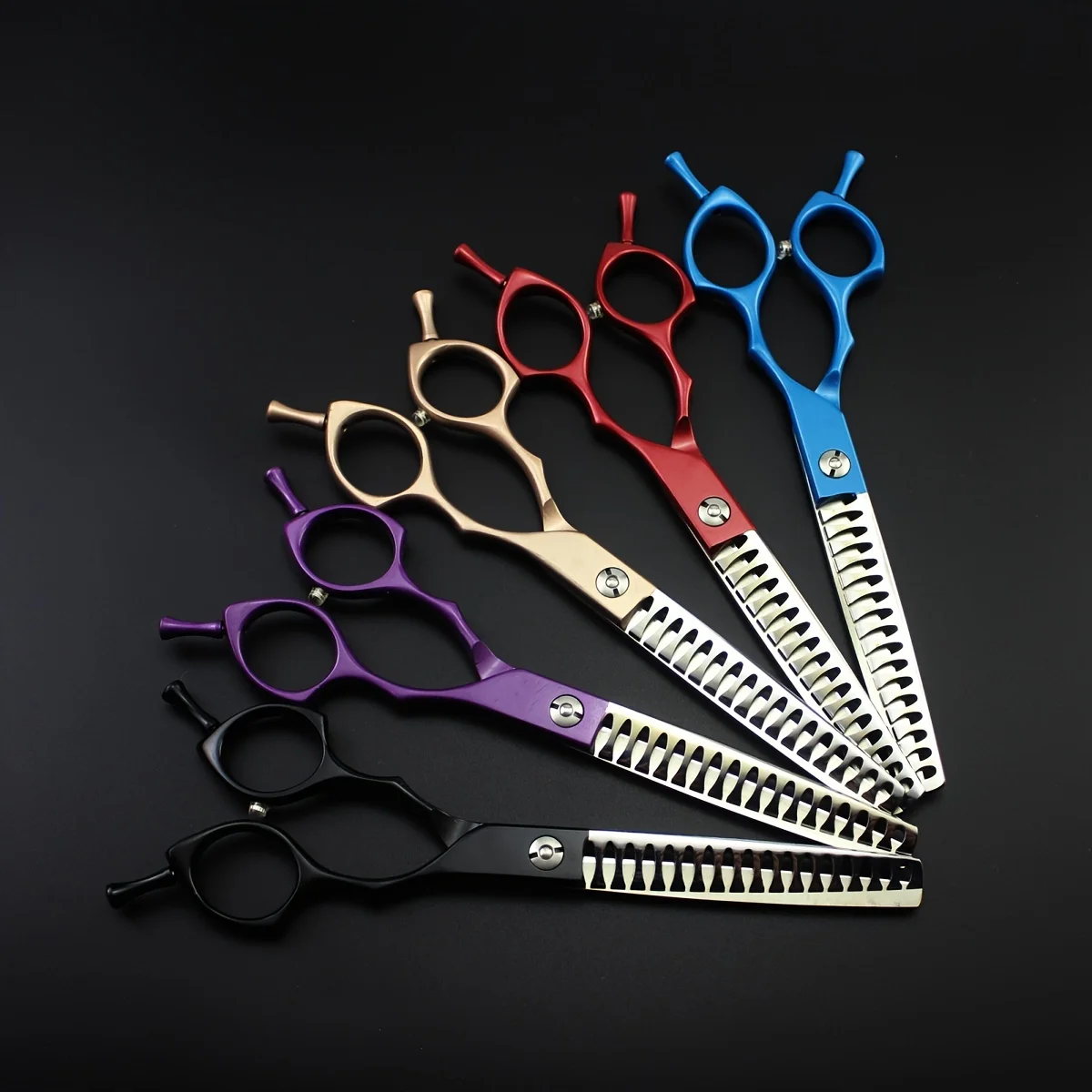 

7Inch Professional Dog Grooming Thinning Scissor, pet grooming Scissors v-shape Scissor colorful thinning cut macaron color cut