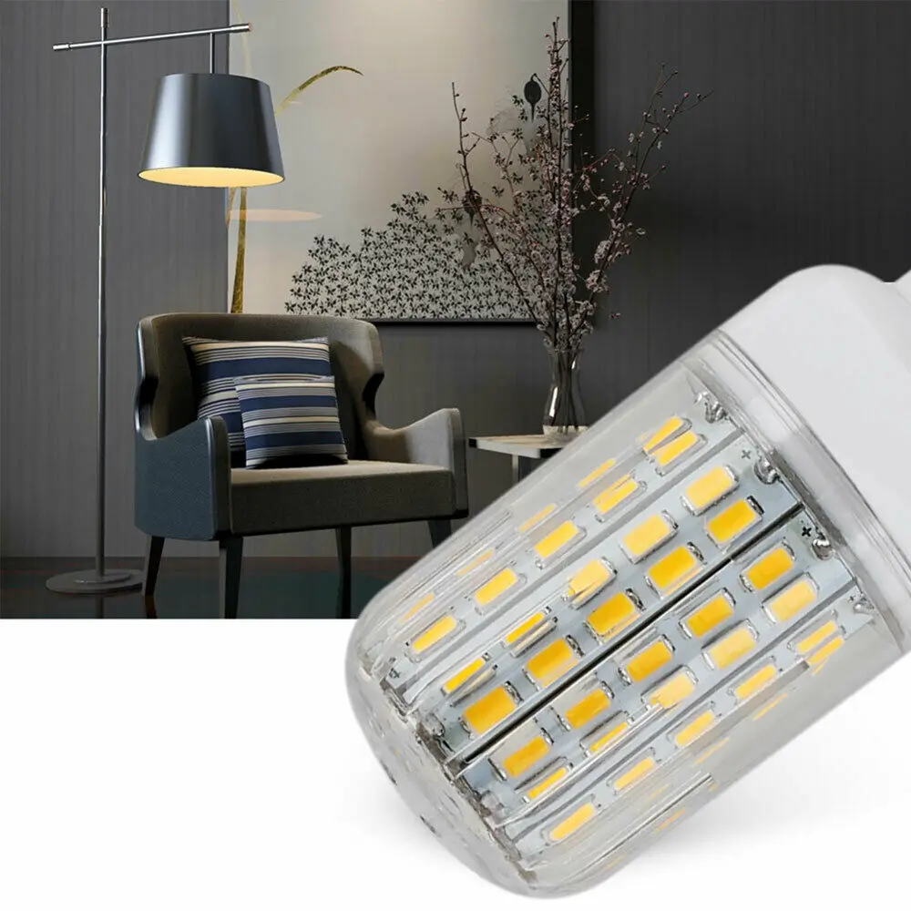 

LED Bulbs Corn Light B22 E14 E27 5730 SMD 24LEDs - 165LEDs 110V 220V Chandelier Candle LED Light For Home Decoration Ampoule YZ