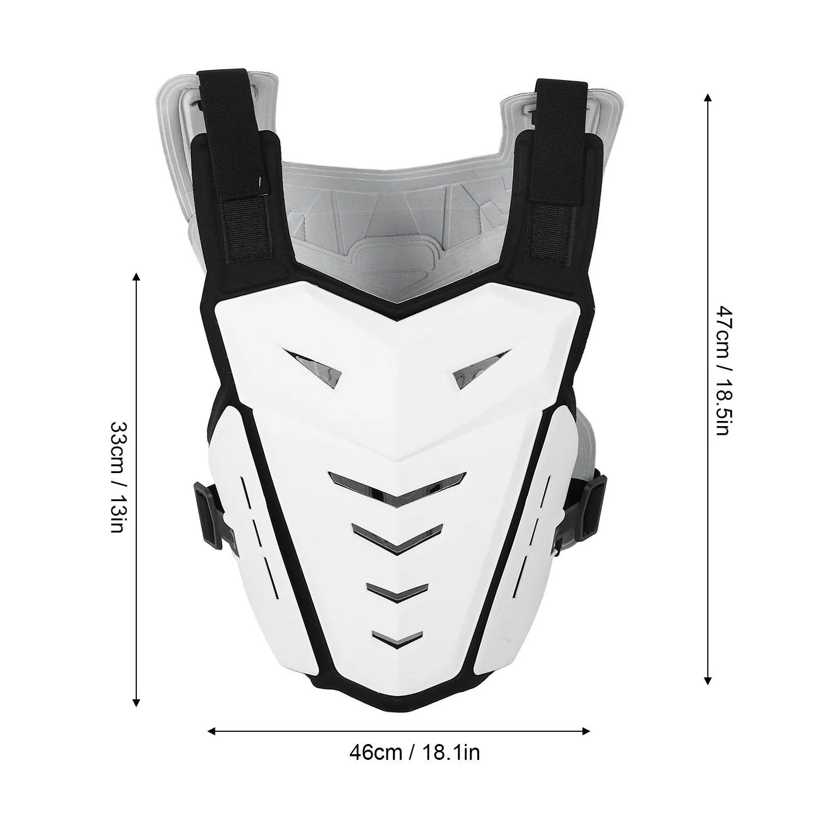 Riding Back Chest Protector Enhanced Comfort Motorcycle Armor Vest Double  Shock Absorbing Foam Lining for Cycling