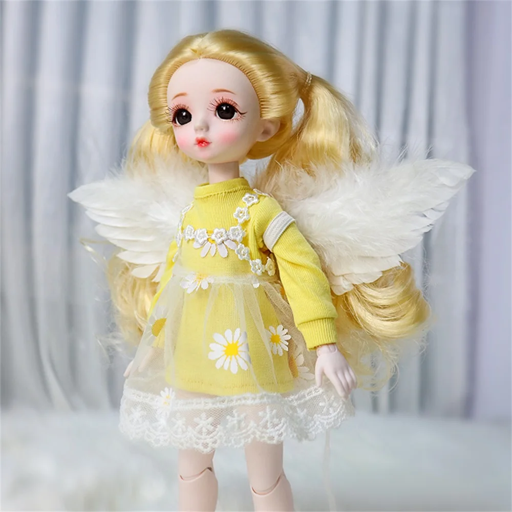 BJD Butter fur s Up Accessrespiration, White Angel Wings, 30 cm, 60cm, Boll Girls, Birthday Holiday Gift, DIY Toys, Cute, 1/3, 1/6