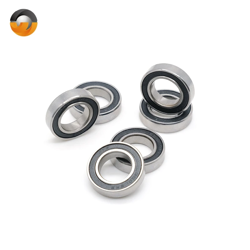 10Pcs S6801-2RS S6801RS 12x21x5mm ABEC-7 Double Rubber Cover Stainless Steel Thin Deep Groove Ball bearing