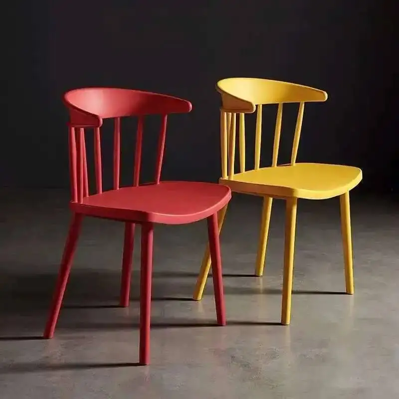 منتصف القرن البلاستيك كراسي تناول الطعام في الهواء الطلق غرفة المعيشة كراسي تناول الطعام أرضية واضحة الألعاب الحد الأدنى Sillas أثاث المنزل QQ