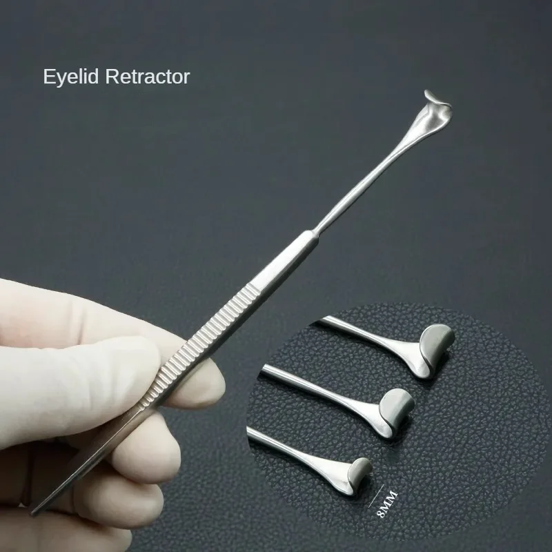 Retrator De Pálpebra De Aço Inoxidável, Ferramentas De Cirurgia Plástica Cosmética, Eye Bag Retractor, 8cm