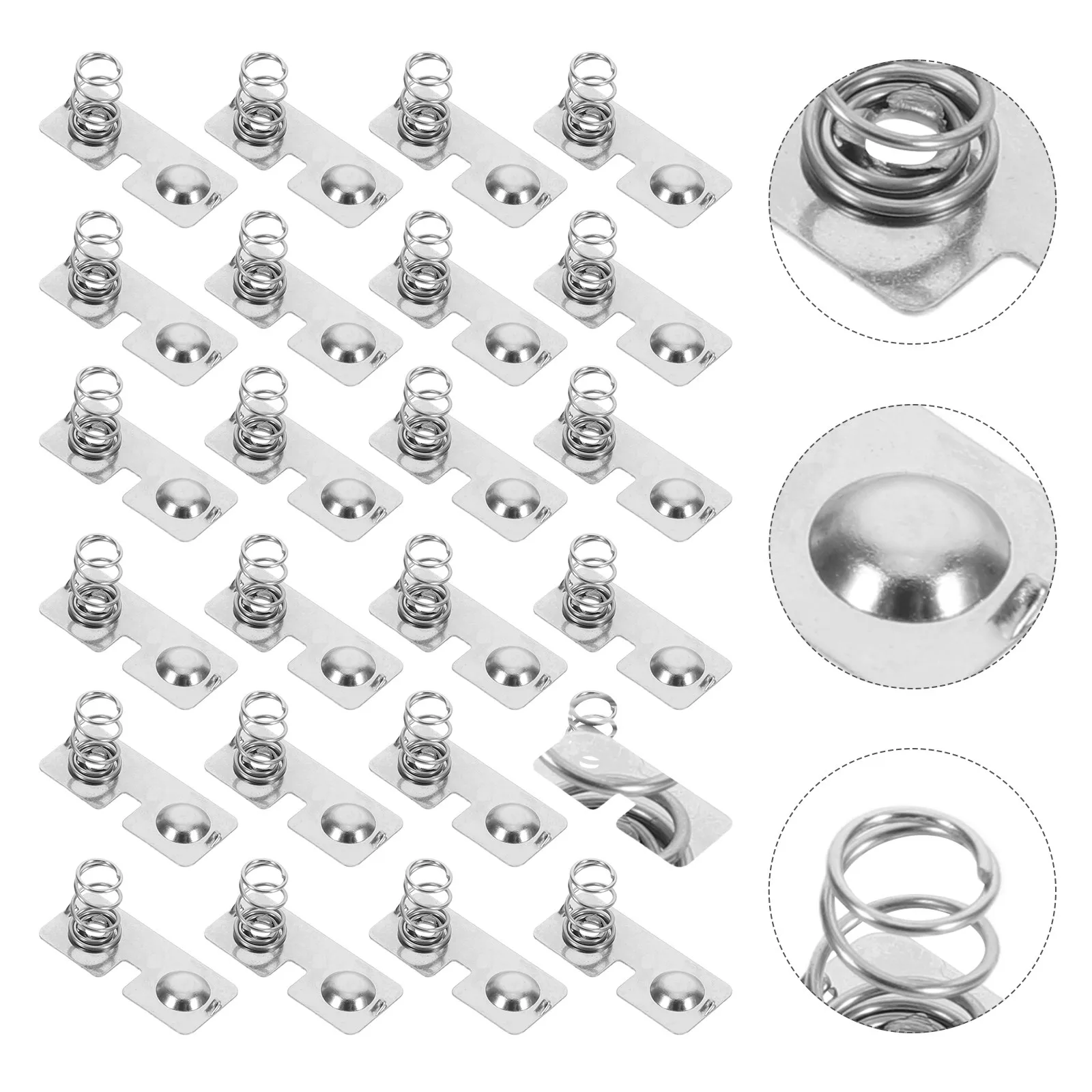 

100 шт. пружинных контактов для батареек АА из нержавеющей стали, держатели батареек, пружинные клеммы, запасные части для DIY-батарей