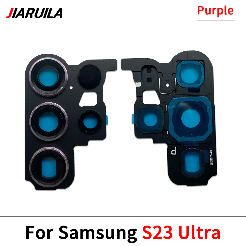 10 قطعة ، لهاتف سامسونج S23 Plus Ultra S918 S911 S916 عدسة خلفية للكاميرا الخلفية مع أجزاء إصلاح الإطار #4