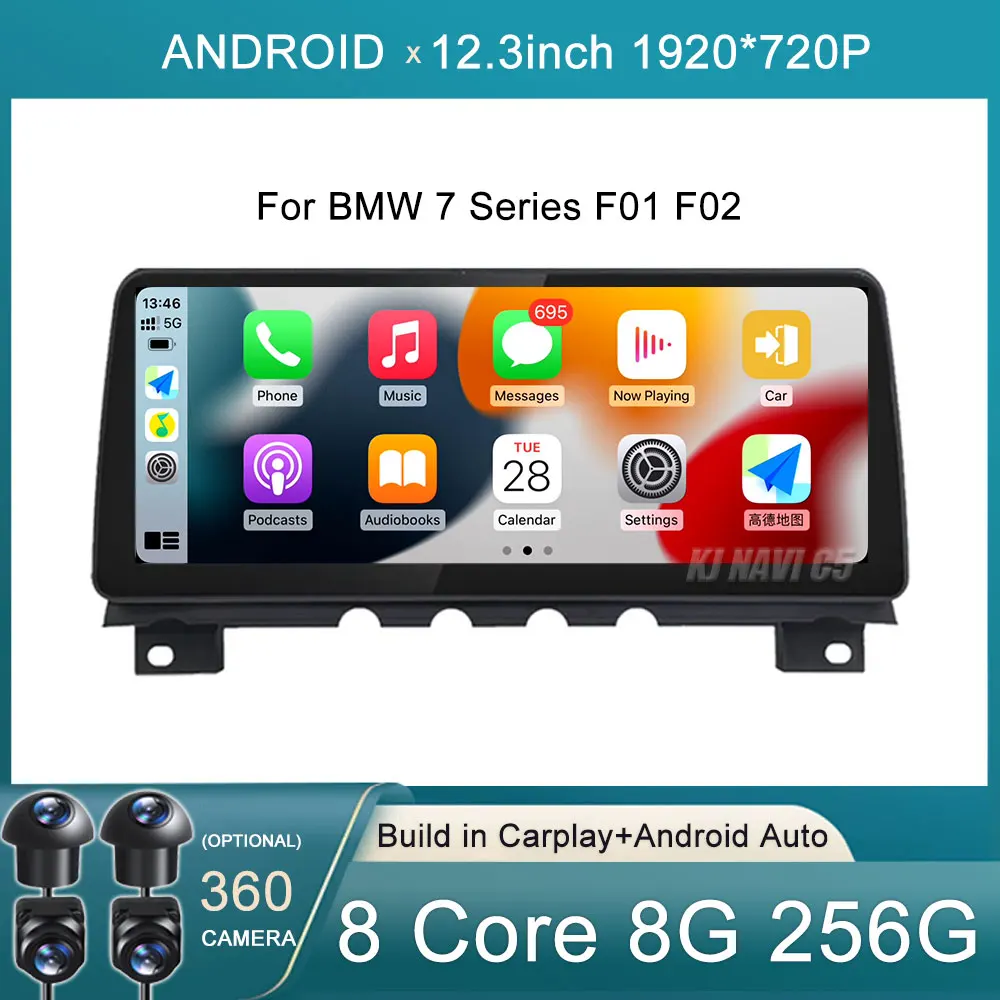 

12.3 Inch Touch Screen For BMW 7 Series F01 F02 2009-2015 CIC NBT Car Video Player Android Intelligent All-In-One Carplay