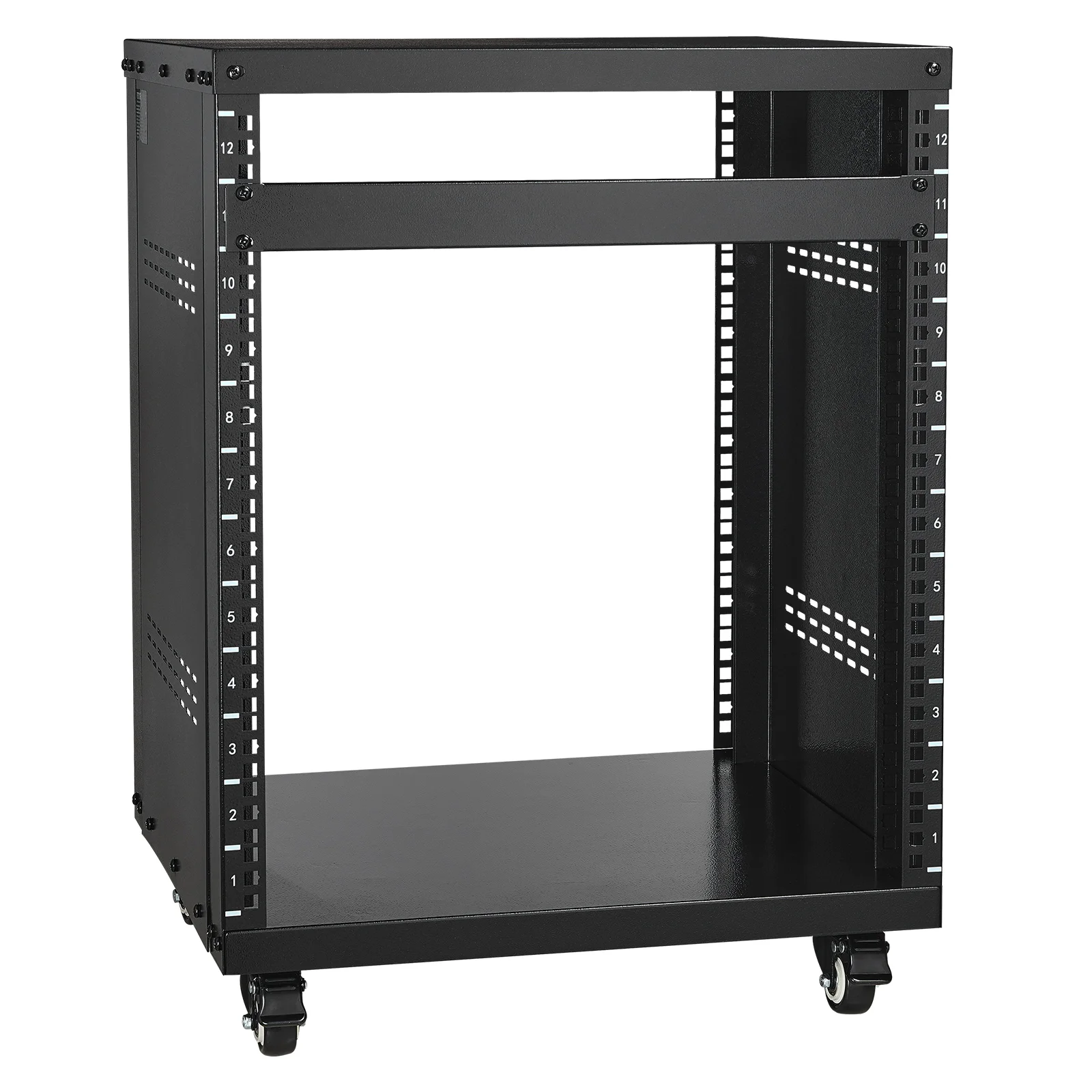 12U AV Rack Stand Network Stereo Recording Studio Rack Special Vents for 19
