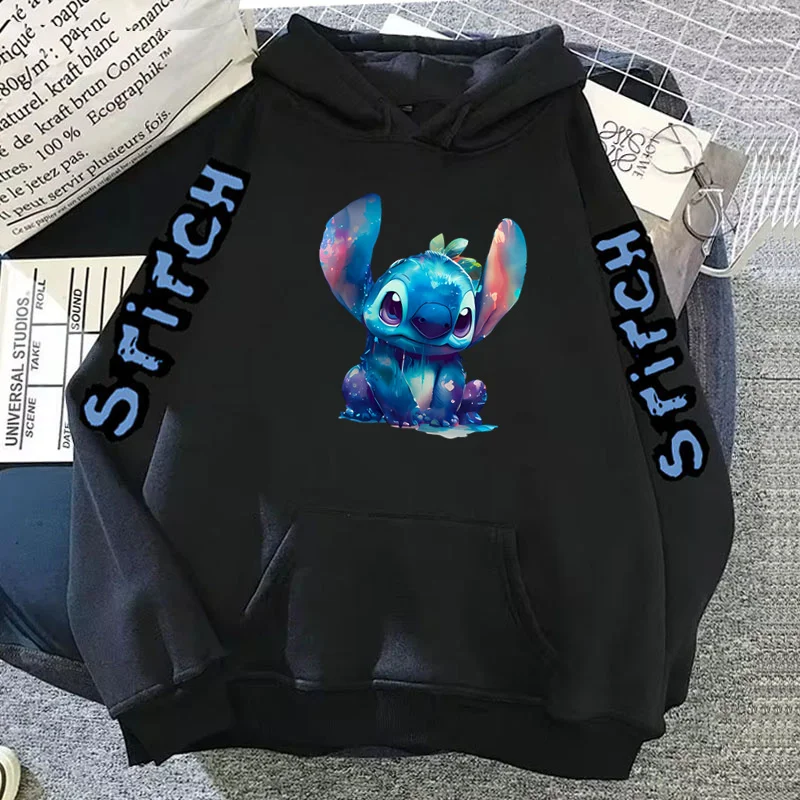 Stitch Disney Hoodie Women\'s Sweatshirts Y2k Clothes Woman Clothing Hoodie Y2k Sweatshirt Kawaii Stitch Cute Long Sleeve Hoodie