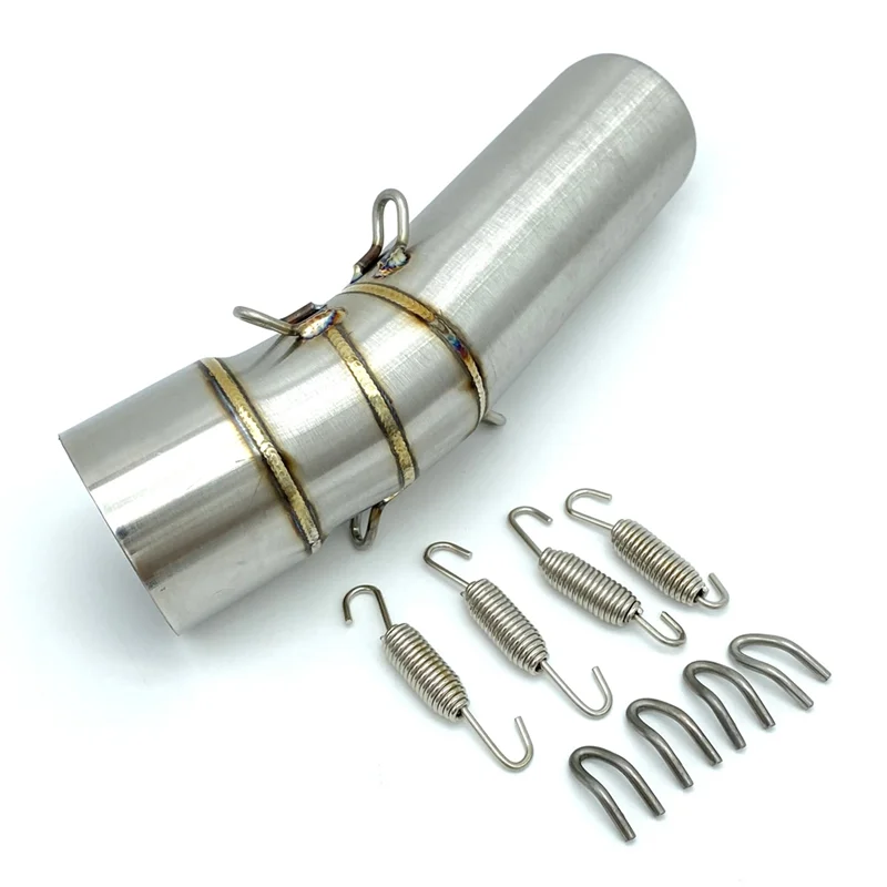 

Lasting New Motorcycle Exhaust Mid-Section Link Pipe Upgrade For BMW F650GS F700GS F800GS ADV