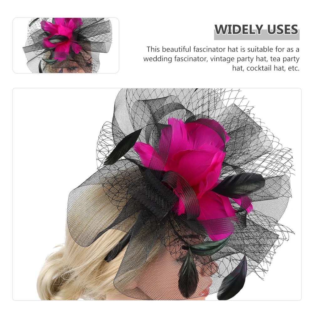 

Bride Hat Hair Clip Fascinator Wedding Headwear Fascinators for Weddings Hairpin Headband