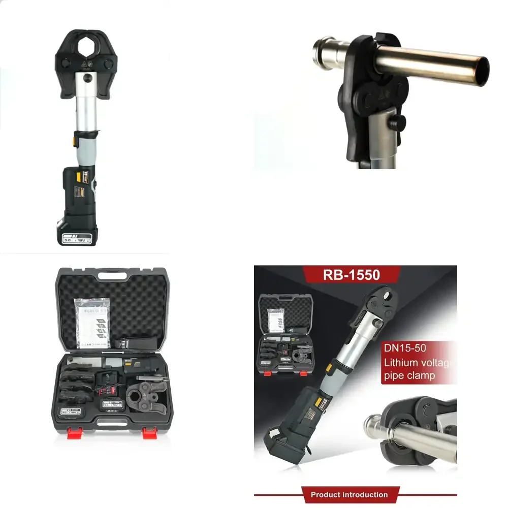 

Electric hydraulic three-in-one connector crimping assembly