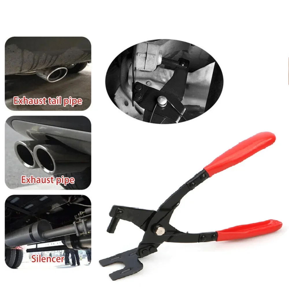 Universal Auto Exhaust Hanger Removal Pliers Pipe Rubber Grommet Remover Garage Hand Tool Car Rubber Pad Plier Puller Tool