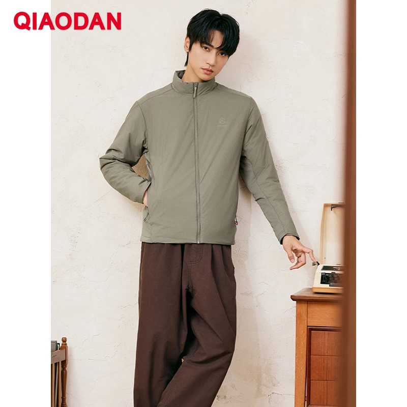 

QIAODAN Men's Winter Jacket 2025 Anti-Static Long Sleeve Casual Outerwear Waterproof Outdoor Activities Cotton Coat QXFFM3254081