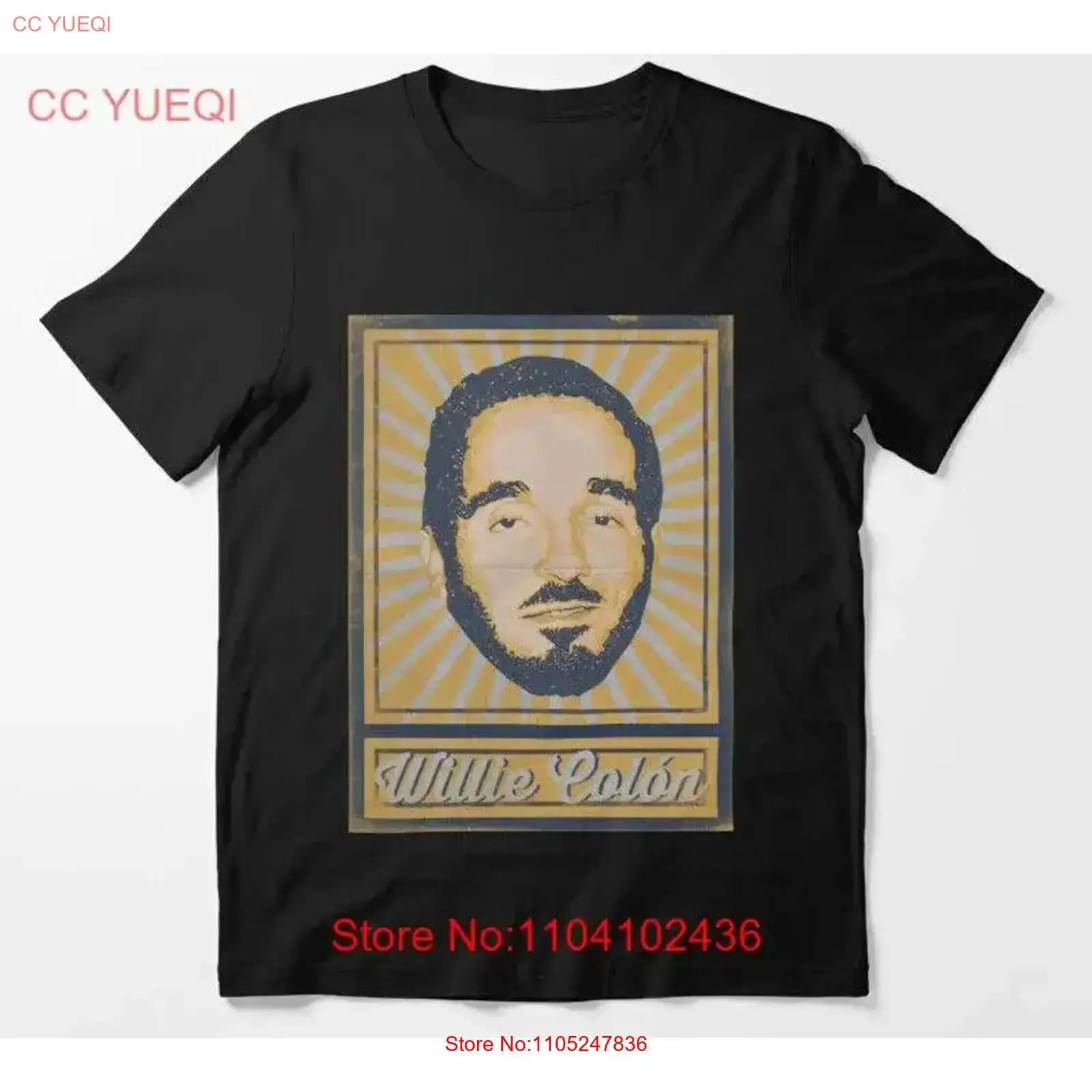Camiseta de Músico de Salsa Willie Colón, Cosa Nuestra, Héctor Lavoe, La Gran Fuga, El Juicio, Estilo Vintage, Lavada, Cómoda