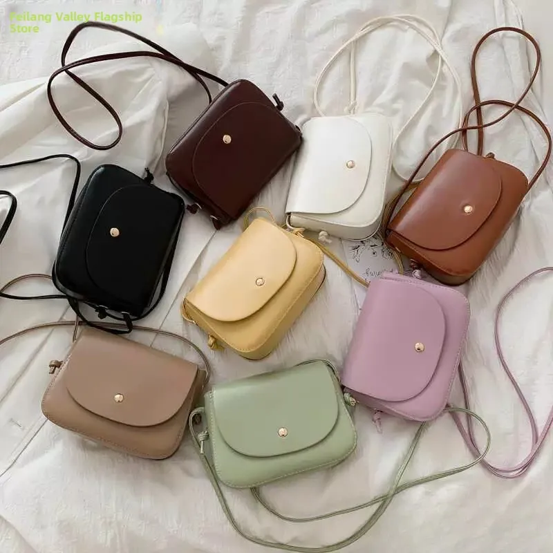 

Retro Crossbody Bag for Women Soft Handle Ladies Backpack Single Shoulder Bag Student Fashion Small Square Purse