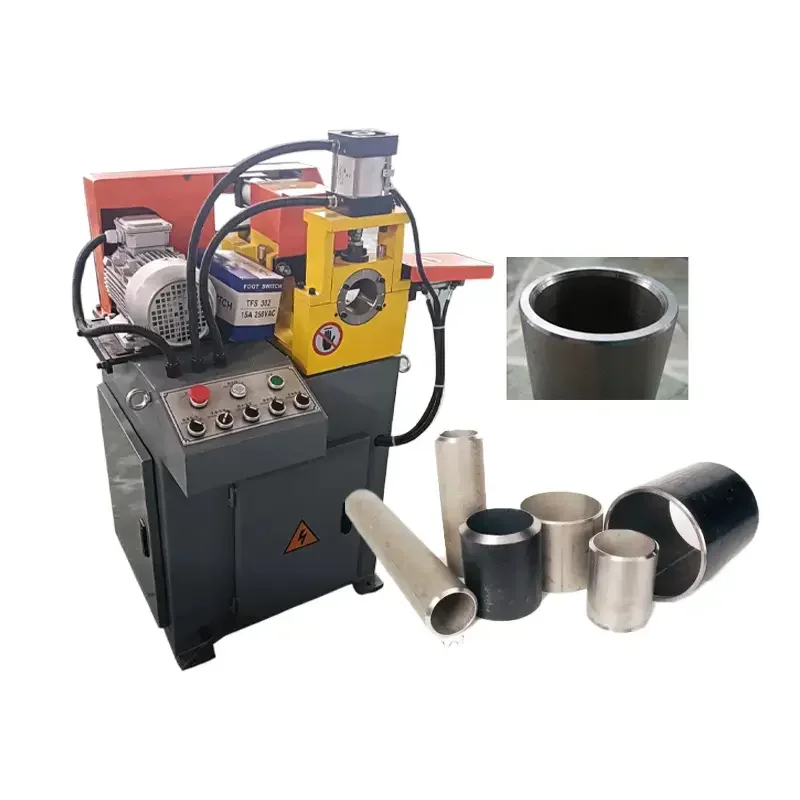 Smussatrice automatica piatta per tubi in ferro per tubi in acciaio Macchina per formare tubi Smussatrice per estremità a barra tonda