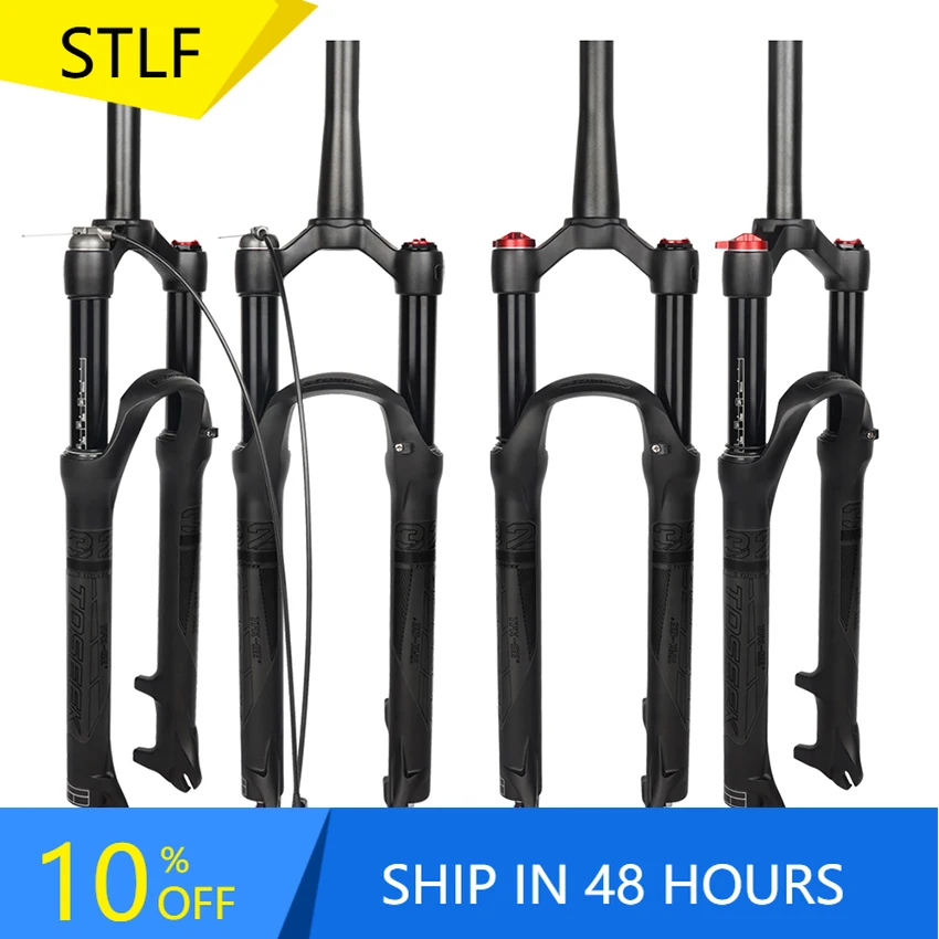 STLF TOSEEK TFK-SE+ Black Bicycle Front Suspension Fork Moutain Bike Front Fork