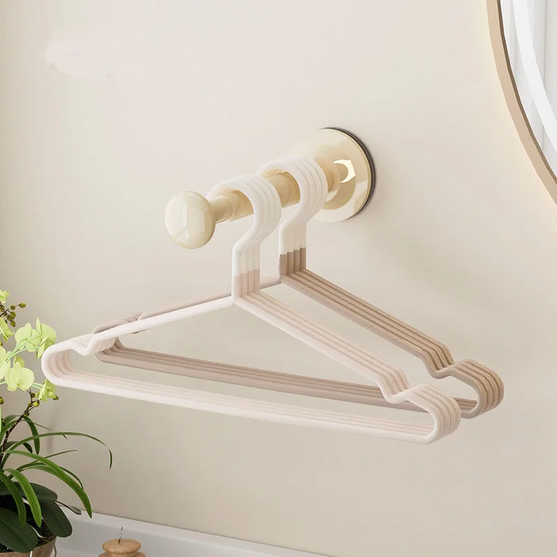 

Space-Saving Balcony Closet Organizer - Retractable ABS Hanger Rack with Suction/Wall Mount, Anti-Fall Design
