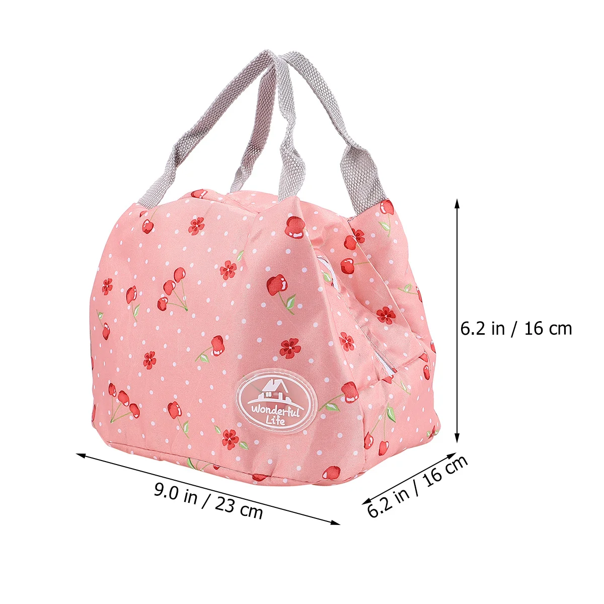 1 قطعة حقيبة حمل الغداء معزولة خفيفة الوزن المحمولة بينتو حقيبة سعة كبيرة قابلة لإعادة الاستخدام برودة حمل للعمل في المدرسة نزهة في الهواء الطلق