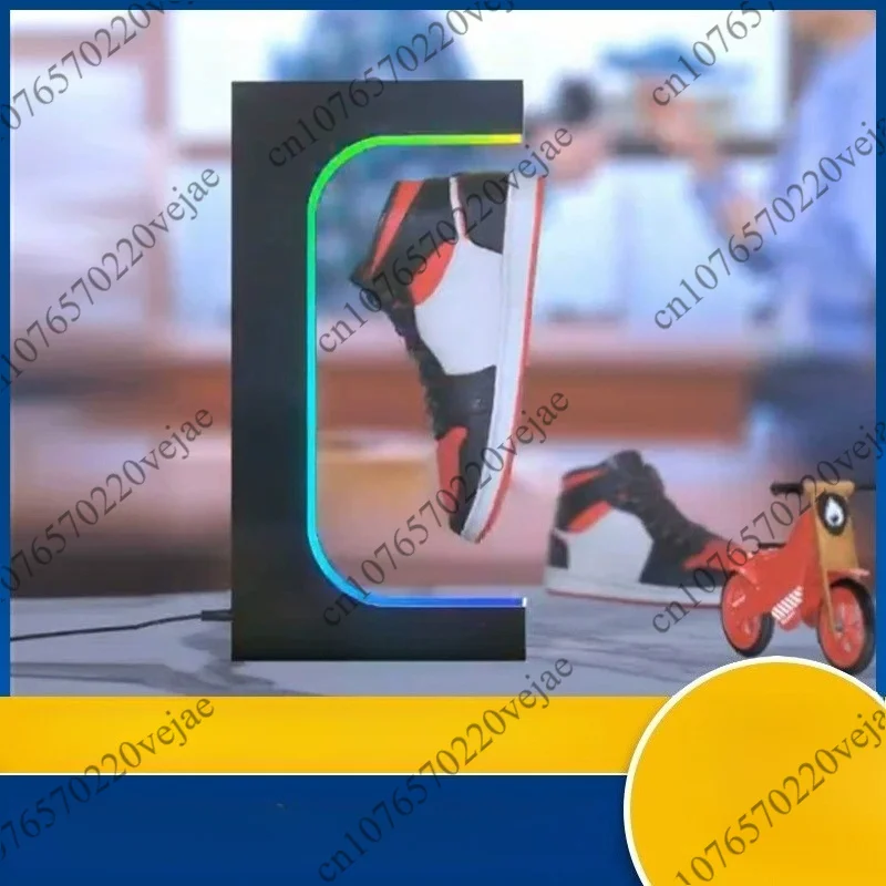 

220 Magnetic 360 Rotation Display Stand Levitation LED Floating Shoes Sneaker Stand Home Decor Shoes Sneaker Display Stand NEW