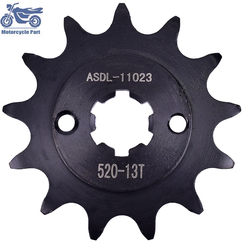 520 Motorcycle 13T Front Sprocket for YAMAHA TT-R230 2005-2017 FZR250 Fazer EXUP3LN Genesis YFS200 Blaster 1999-2006 DT200L 1985