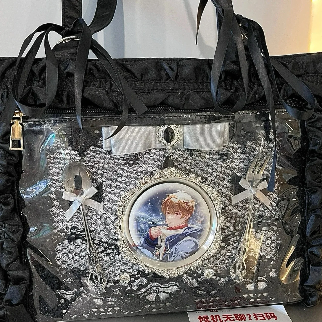ita bag accessories Lace Ribbon Harajuku Ita Bag Insert Board for Cosplay Dinner Plate Ita Board Cute Girls Bag Accessories