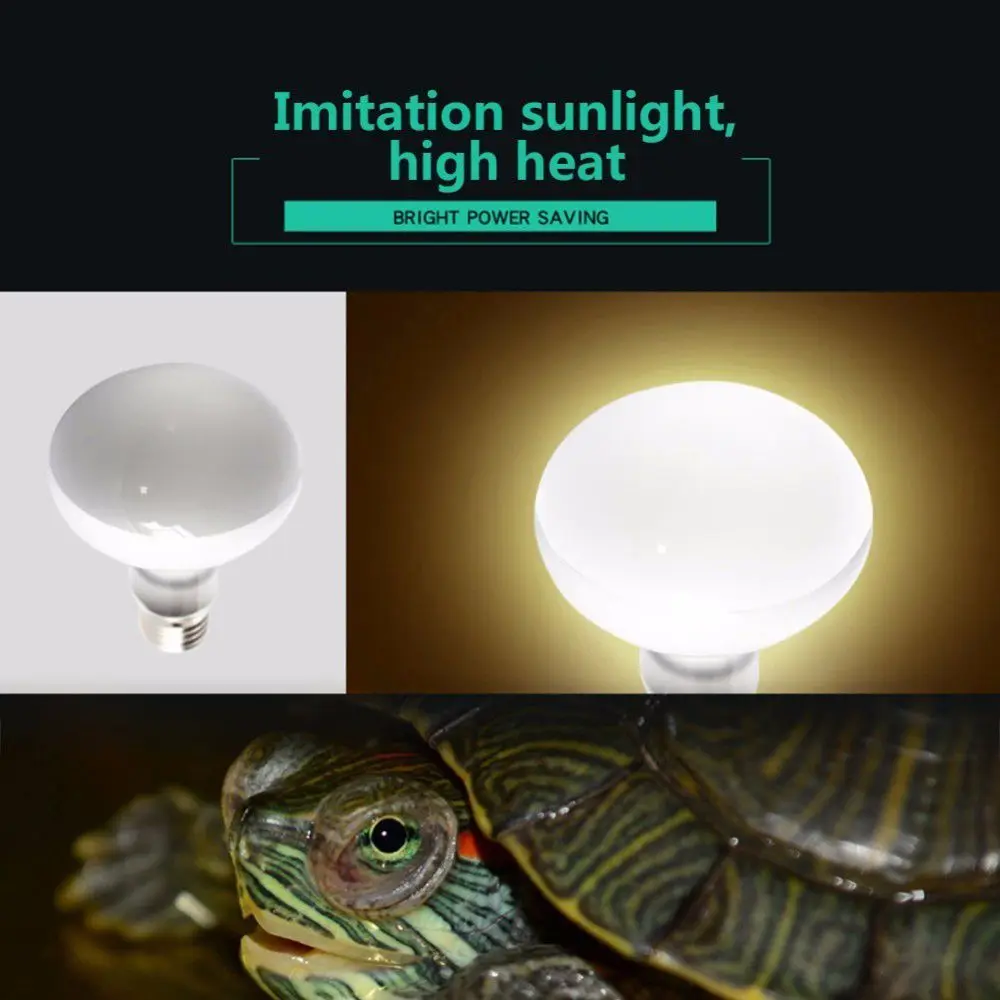 Amphibians Heater Temperature Controller Halogen Bulb Reptile UVA Light Basking Light