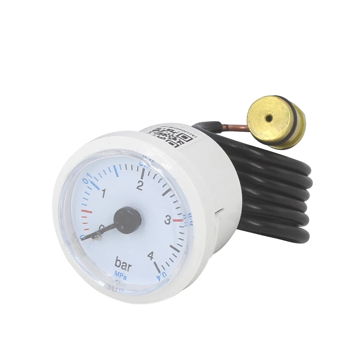 Spare Parts Wall-mounted Furnace Pressure Gauge Fireplace Capillary Steam Pressure Gauge Boiler Accessories