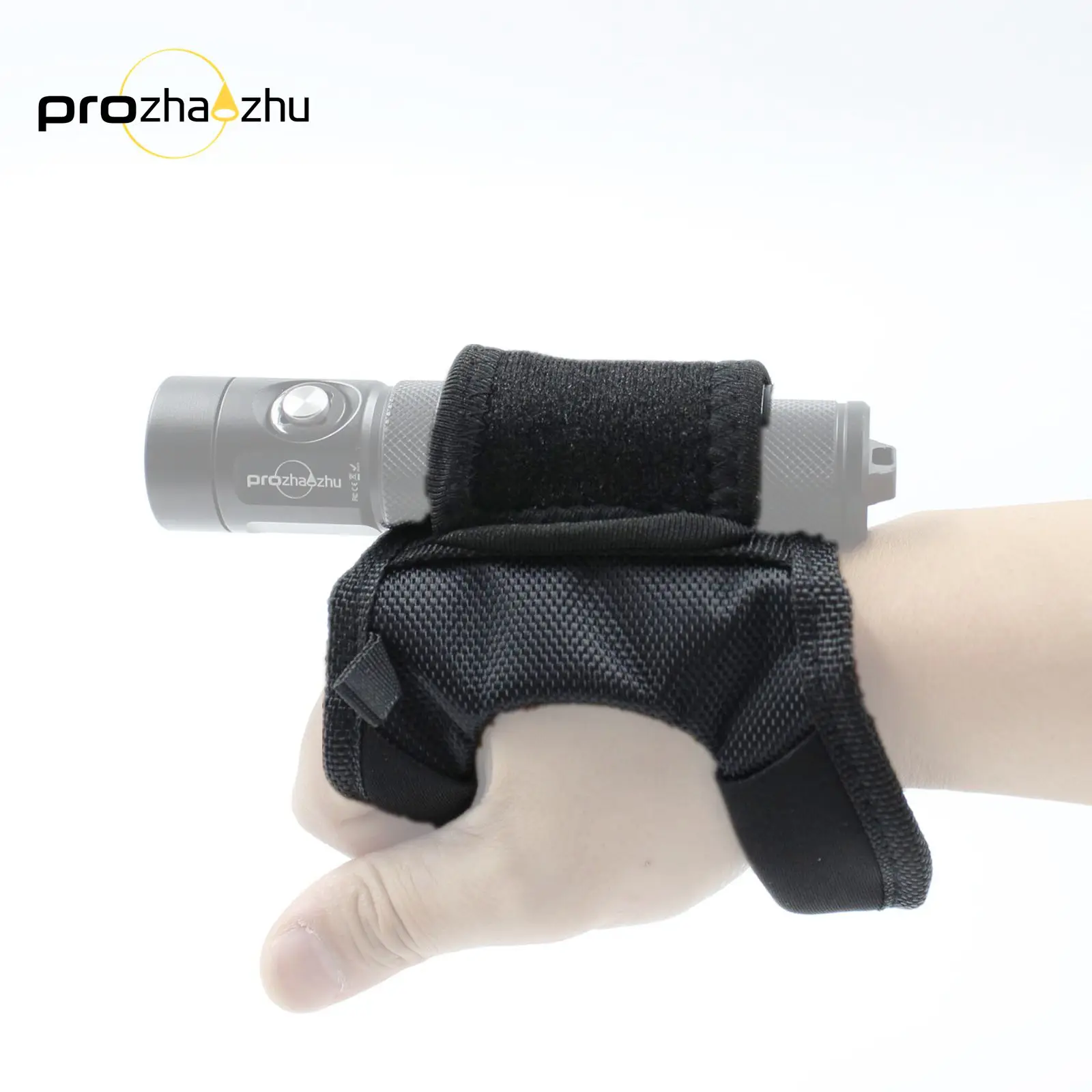

SFH-02 Nylon Neoprene Flashlight Gloves Adjustable Soft Handle For Diving Flashlight