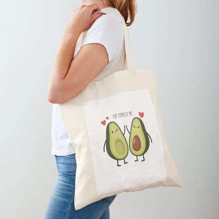 

You complete me... Tote Bag canvas tote bag bag for beach large size bags Women's beach bags