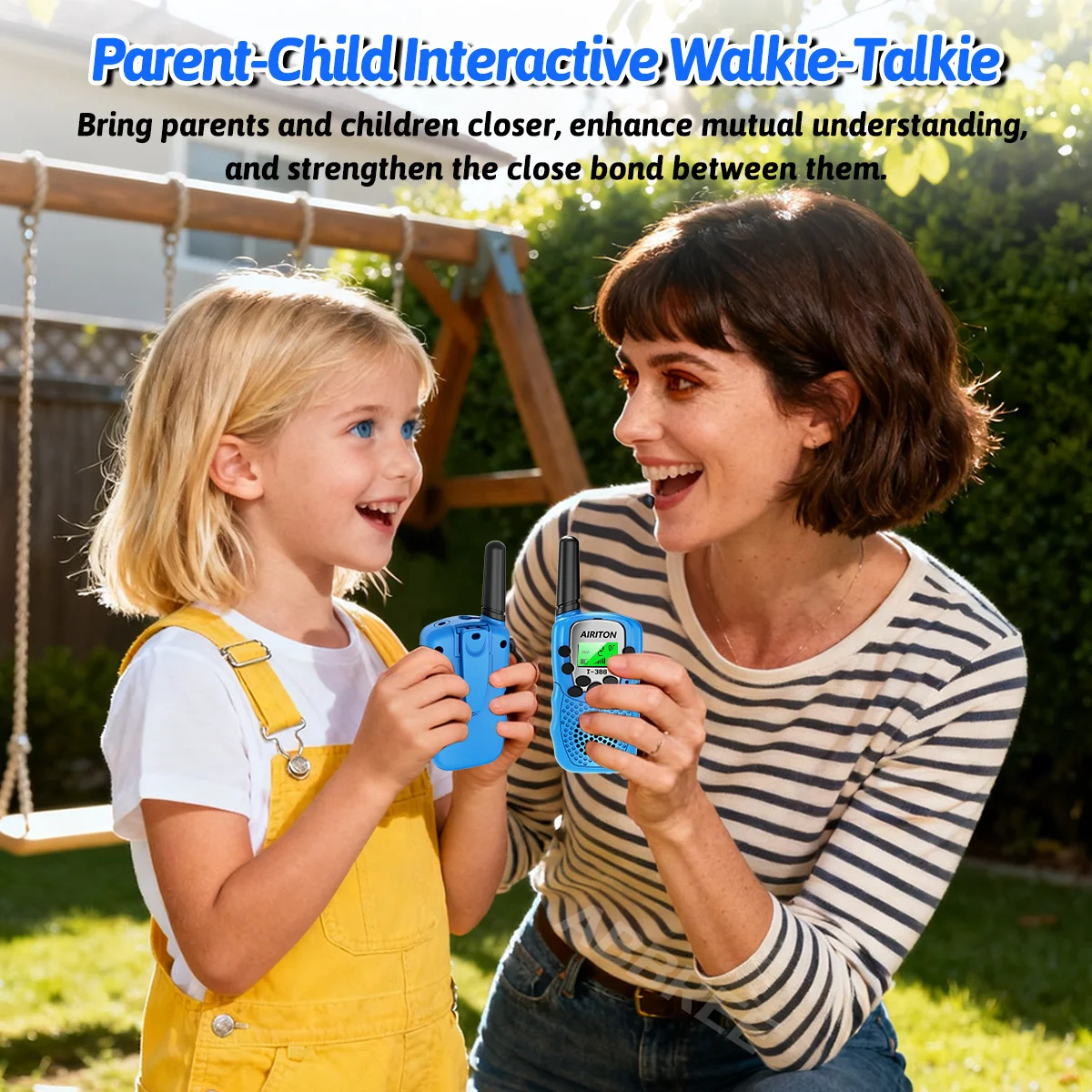 2개 에어리톤 T388 미니 무전기 어린이 장난감 선물 키즈 FRS PMR 장거리 VOX 핸드헬드 양방향 무전기 남아 여아용