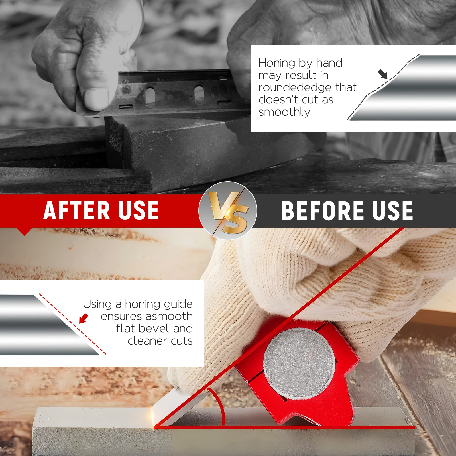 Chisel Honing Guide Stainless Steel Adjustable Jig Guide Tool For Metal Wood Chisel Abrasive Sharp Fixed Angle Sharpener Kit