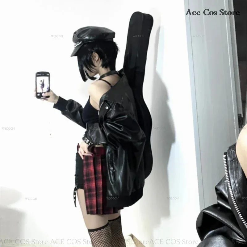 Anime Manga Nana Osaka Cosplay Costume Nana Cosplay Sock Choker Wig Women Punk Band Stage Cosplay Uniform Halloween Party Outfit