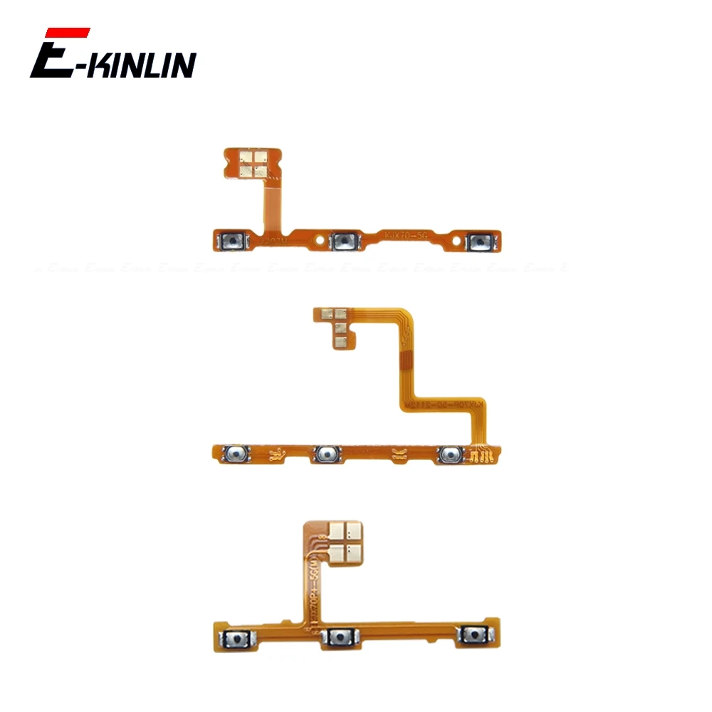 Mute Switch Power Key For Vivo X90 X90s X80 X70 X60 X60t Pro Plus Lite 5G Volume Button Control Flex Cable Parts