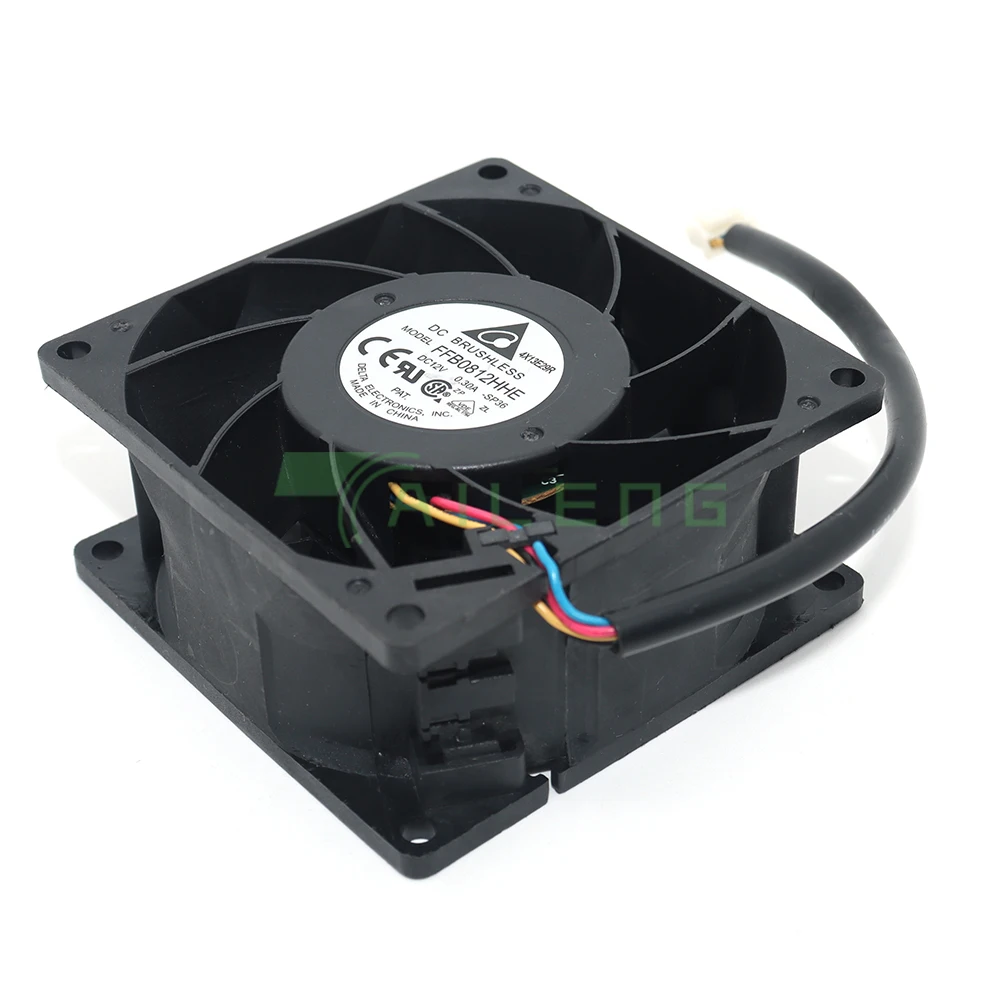 

FFB0812HHE 8cm 8038 80mm 8cm Fan 80x80x38mm 8038 DC 12V 0.30A Server Low Speed Mute Case Cooling Fans