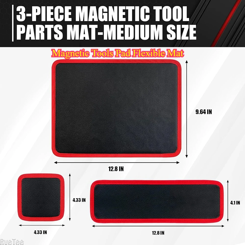 Magnetic Tools Pad Flexible Mat - Portable Tool Holder for Screws & Wrenches, Mechanic Storage Tray