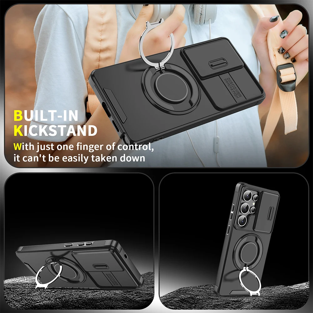 Magnetic Car Mount Compatible Phone Case for Samsung Galaxy Flip 7 FE Flip 7 6 Z Fold 7 6 Cases Camera Lens Protection Fundas view 5