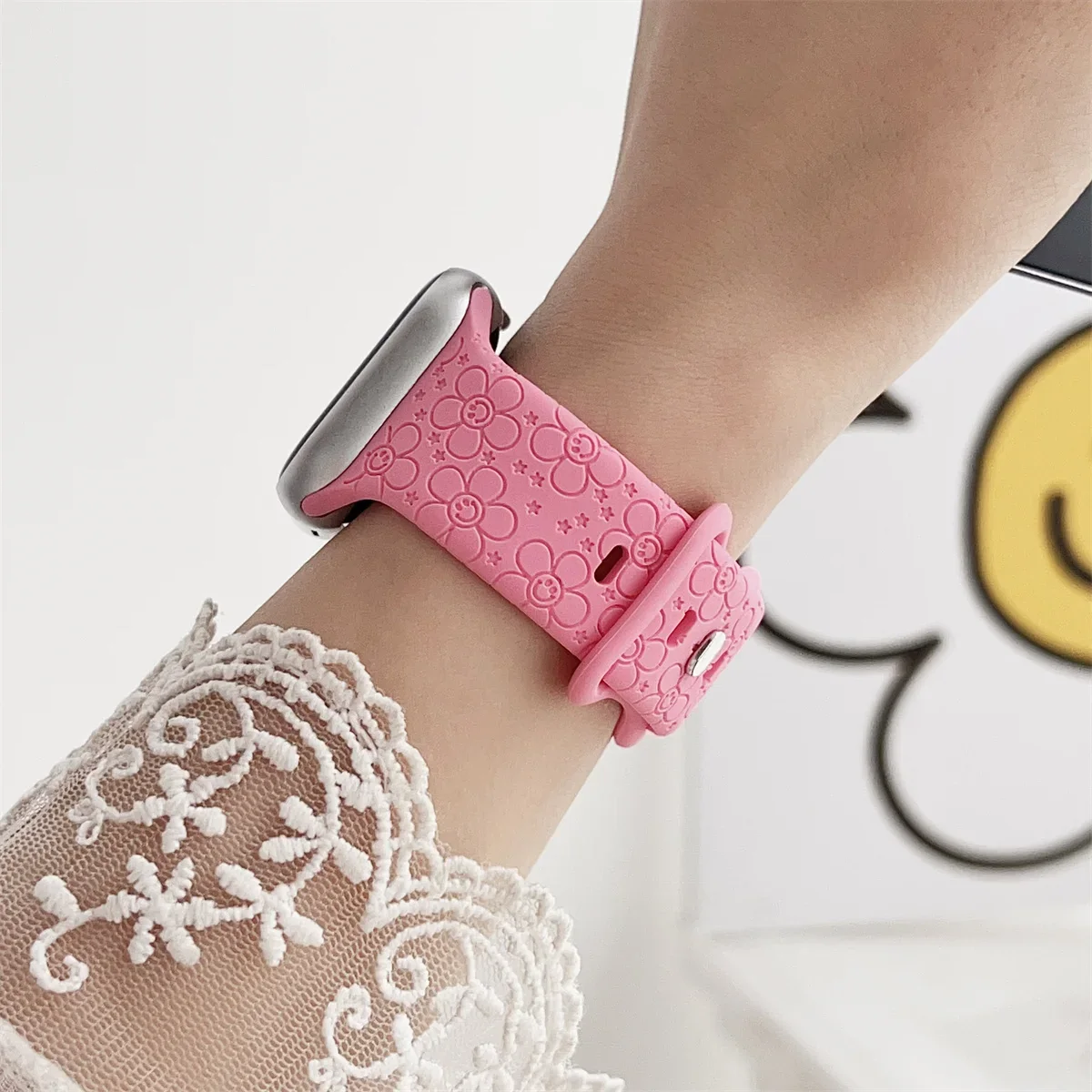 Watch Band For iWatch 42/44/45/49mm 38/40/41mm Silicone Fashion Watch Strap for Watch Series Ultra2 Se 9/8/7/6/5/4/3/2/1_voghion.com