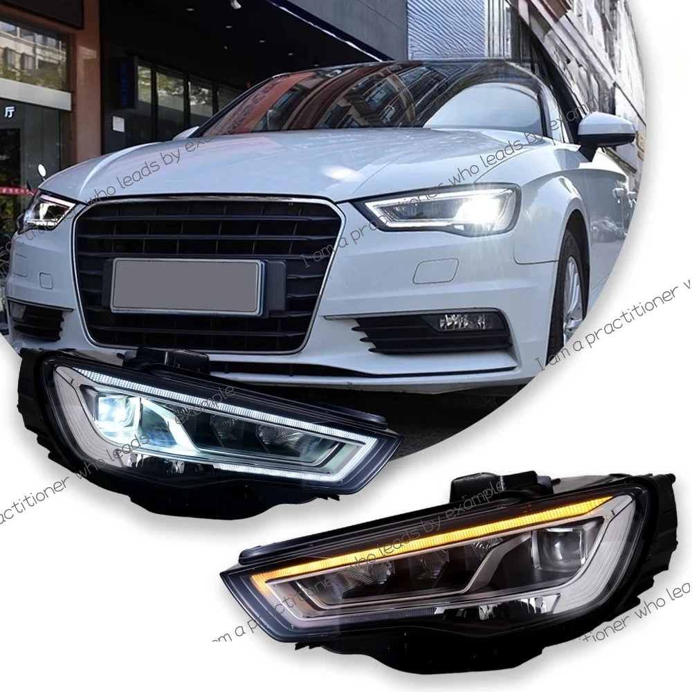 Car Headlights For Audi A3 2014-2016 LED Car Lamps Daytime Running Lights Dynamic Turn Signals Car Accessories