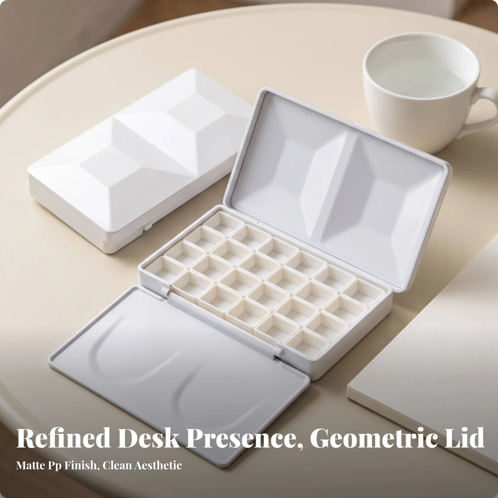 Attracting Palette Case Easy to Clean Palette with Attracting Base Box Strong Magnetic Attraction for Artists, Travel, Studio