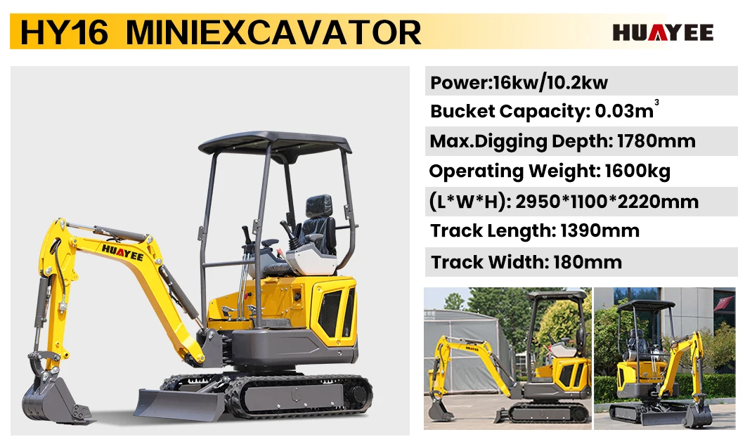 Mini-Bagger, 1,8t, Kundenspezifisches Modell, Multifunktionaler Bagger, Kleiner Landwirtschaftlicher Raupenbagger, Geeignet für den Heimgebrauch – Detail 17