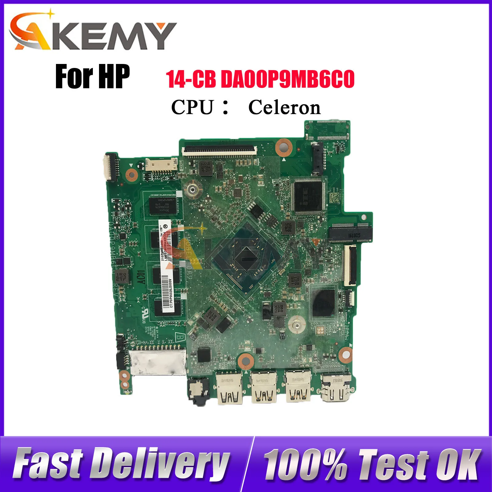 

DA00P9MB6C0 Материнская плата для ноутбука HP Pavilion 14-BS с процессором N3060 N3050, 2 ГБ ОЗУ, 100% полностью протестирована