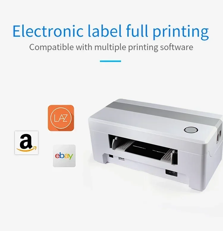 120mm Shipping Label Printer Direct Thermal High Speed USB Sticker Printer Waybill Printer