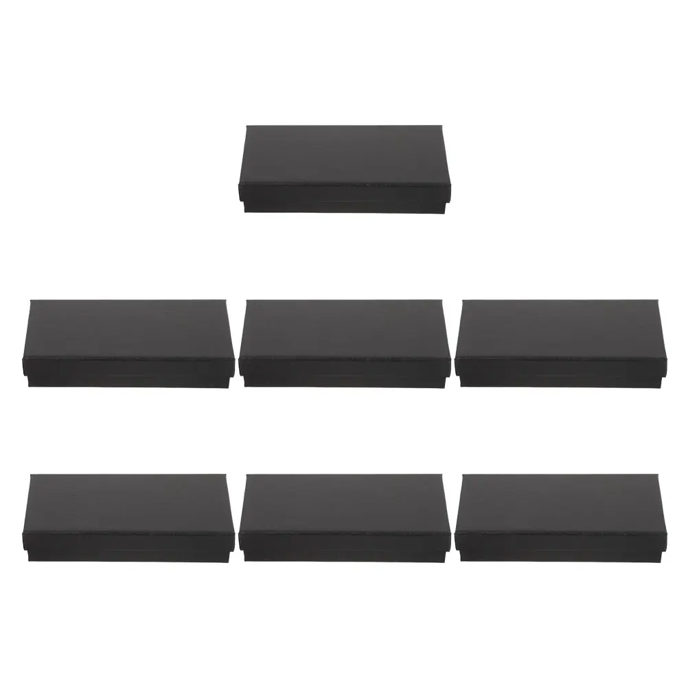 

7pcs Set For Men Single Slot Storage Case With Sponge Lining Compact Travel Design Watch Display Holder Organizer Sturdy Paper